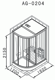 Appollo Финская сауна AG-0204 – фотография-2